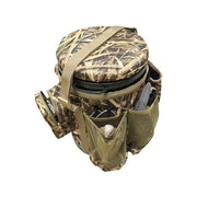 MOJO Outdoors Dove Hunting Bucket with Padded Swivel Seat, Mossy Oak SGB Camo, Durable 600D Material, Multiple Mesh Pockets, Dry Storage, Carry Strap, HW2553