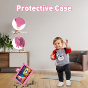 Baken K7 Kids Tablet 7 Inch 32GB WiFi Android Tablet For Kids, Bluetooth, Parental Control, Pre-Installed Learning Apps (Pink)