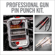 Real Avid Accu-Punch 37 Pc. Gunsmithing Punch Set with Hardened Steel, Brass, Roll Pin, Flat Tip, and Pin Alignment Tool, AVMAPS