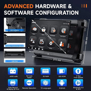 Ancel X7 HD Heavy Duty Truck Diagnostic Tool, 10-Inch Android Tablet, 40+ Reset Functions, DPF Regeneration, ECU Coding, Wireless Bluetooth and Wi-Fi, Compatible with Cummins and Detroit Trucks