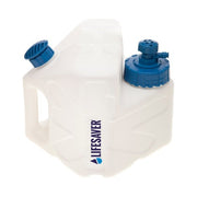 LifeSaver Cube Portable Water Filtration System, Ultrafiltration Technology, 5 Liter Capacity, Blue and White, PRD0036