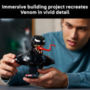 LEGO Marvel Venom Bust Building Set, 413 Pieces, Includes Venom Minifigure, Pedestal Display Stand, 76356