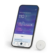 Abbott Lingo Continuous Glucose Monitor Biosensor with 14-Day Wear, Real-Time Tracking, White