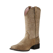 Ariat 10019906 Round Up Remuda Western Boots for Ladies - Brown Bomber - 8.5M
