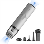 HOTO QWCXA001 4-in-1 Portable Mini Cordless Vacuum and Duster, 12000Pa Suction, 80W Brushless Motor, Washable HEPA Filters, Lightweight Handheld Cleaner