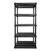 Plano PLA9624SB 5-Shelf Extra Heavy Duty Plastic Storage Shelf Unit 72.5 x 36 x 24 inch