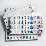 Golf Master American Mahjong Set, 160 Four-Layer Acrylic Tiles, Two-Tone Design, Storage Bag Included