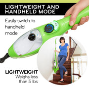 H2O Mop X5 Elite Basic 5-in-1 Steam Cleaning System, Dualblast Steam Mop Head, Chemical-Free, Lightweight, Adjustable Height, Multi-Surface Cleaner