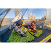Klymit Static V Summit Sleeping Pad, Three-Season Lightweight Inflatable Camping Air Mat, Green, XL, 06SXEG01A