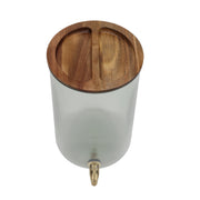 Better Homes and Gardens 2-Gallon Countertop Beverage Dispenser with Clear Acrylic and Acacia Wood Lid
