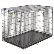 MidWest Homes for Pets 1542DDU Dog Crate | iCrate Single Door & Double Door Folding Metal Dog Crates