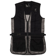 Browning Trapper Creek Mesh Shooting Vest for Youth - Gray/Black - XL
