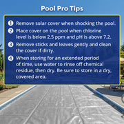 In The Swim 15 x 30 Ultra Silver Oval Solar Pool Cover, 16 Mil Polyethylene, UV Resistant, Heat Retention, Reduces Evaporation