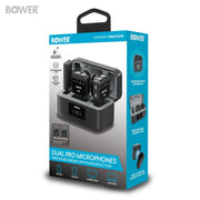 Bower WALAPMIC2P Dual Pro Wireless Lavalier Microphone System