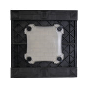 UbeCube CrateVinyl Vinyl Record Storage Crate with Divider and 2 Clear Panels, Black, Modular Cube 210002-VK-UC01