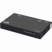 C2G HDMI HDBaseT Extender Over Cat6a Cable, 4K 60Hz, Bi-Directional Power Over Cable, Black, C2G30010