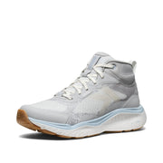 KEEN Leiki Mid Height Waterproof Hiking Boots for Women, Vapor/Skyway, Size 7 B, Synthetic, 1030362