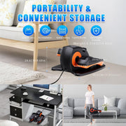 E-Shine Leisure Under Desk Elliptical with Magnetic Resistance, 3 Programs, LCD Display, Remote Control, Safety Straps, Compact Portable Leg Exerciser