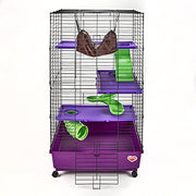 Kaytee 100079097 My First Home Deluxe Multi-Level Pet Home with Casters