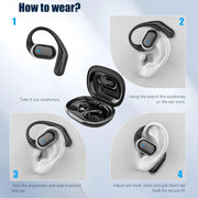 VEATOOL T6 Open Ear Headphones,Bluetooth 5.4, 60H Playtime Stereo Sound