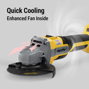 Mellif D20-AG9600 Brushless Cordless Angle Grinder, Compatible with Dewalt 20V MAX Battery