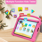TEAYINGDE Kids 7in 32GB Wi-Fi Android Tablet w/Silicone Case - Pink