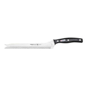 Miracle Blade World Class 13 Piece Kitchen Knife Set, German Stainless Steel Blades, Ergonomic Black Handles, Full Tang, Includes Kitchen Scissors with Nut Cracker, 90M401DR13