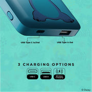 Disney Lilo and Stitch 5000mAh MagSafe Compatible Magnetic Power Bank, Portable Charger with USB-C Input, Stitch Blue