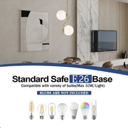 Ashop Modern Gold Adjustable 2-Light Mid Century Globe Pendant Light with Opal Glass Shades for Kitchen 1385CH-180