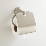 Signature Hardware 040311B-BN Denver Series - Toilet Paper Holder With Cover Plate - Brushed Nickel