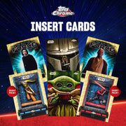 Topps 2025 Chrome Star Wars Value Box, 40 Trading Cards with Autograph Inserts, Chrome Parallels