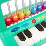Battat BT1801 Croco Pop Piano Toy Keyboard with Songs Sounds Lights Green