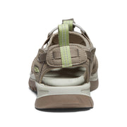 KEEN Whisper Women's Athletic Sandals, Water-Resistant, Lightweight, Adjustable Bungee Closure, Timberwolf/Tarragon, Size 6.5 Medium, 1027365