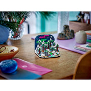 Lego Northern Lights Diorama, 332 Pieces, Glow-in-the-Dark Moon, Snow-Topped Trees, Collectible Nature Display, Ages 13+