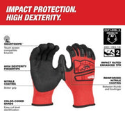 Milwaukee 48-73-8133 Black/Red XL HPPE Impact Protection Gloves