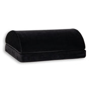 Mind Reader Air-Cloud Memory Foam Under Desk Footrest, Ergonomic Support, Adjustable Height, Black