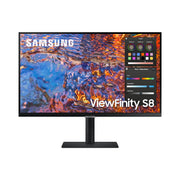 Samsung ViewFinity S80PB 27-Inch 4K UHD IPS LED Monitor, Pantone Validated, USB-C 90W Charging, Matte Display, HDR 400, Adjustable Ergonomic Design, LS27B806PXNXGO