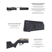 Magpul Hunter X-22 Takedown Stock for Ruger 10/22 Takedown, Flat Dark Earth, Reinforced Polymer, Ergonomic Grip, M-LOK Slots, MAG760
