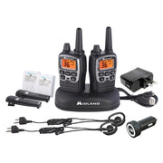 Midland T77VP5 X-Talker 38-Mile 2-Way Radios with Charger & Accessories in Black