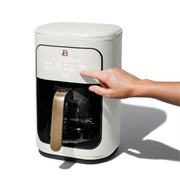 Drew Barrymore 19027 Beautiful 14 Cup Programmable Touchscreen Coffee Maker, White Icing
