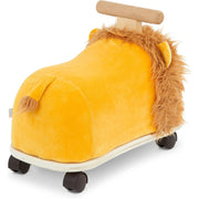 Battat BT2758Z Rollin' Lion Animal Ride-On Toy with Wooden Handle, Toddler and Preschool Toys