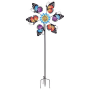 Sunset Vista Designs Blue and Red Butterfly Spinner