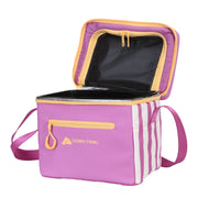 Ozark Trail Coated Soft Side Cooler with Removable Hardliner, 6 Can Capacity, 6 Quart, Bright Pink