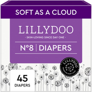 Lillydoo Baby Pants Diapers, Size 8 for 17+ kg, Leak Protection, Skin Friendly, Soft, Fragrance and Lotion Free, Pack of 15