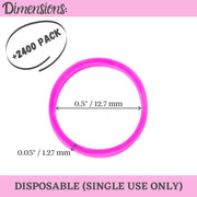 Mr. Pen HB300 Rubber Bands for Hair, Durable Black Small Hair Elastics, 2400 Pack