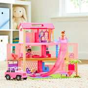 Kid Connection Pool Party Doll House with Lights and Sounds, 44 Pieces