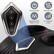 Mynt W51301A01 Foot Massager with Heat and Compression, Shiatsu Feet Massager, Fits Up to Men Size 13.5, Black