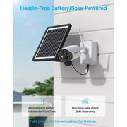 ZOSI 8AP-3063W4-10 2K Battery Powered Wireless Security Camera, White