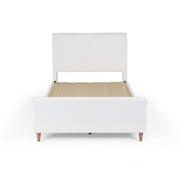 My Texas House MTH12UBKKCR Flynn Boucle Platform Bed, King, Cream