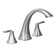 Moen T693 Voss Two-Handle High Arc Roman Tub Faucet, Chrome